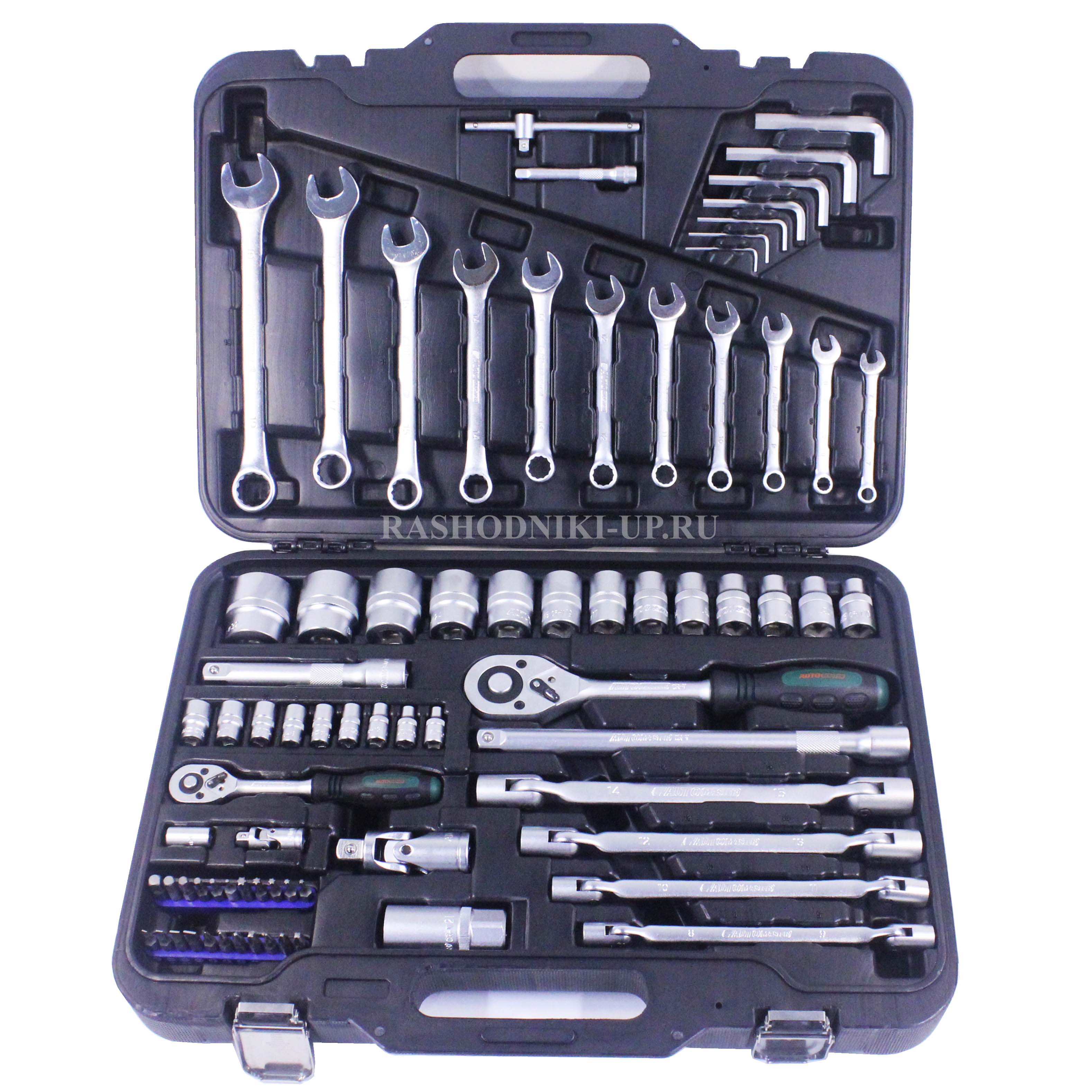 Набор инструментов 1/4",1/2"(108пр) 4-32мм FORCE /3