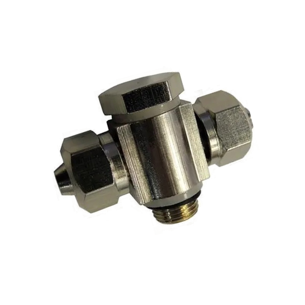 Фитинг двойной (на цилиндр зажима 526U) 6000010 HINGE TEE Ф6 R1/8"