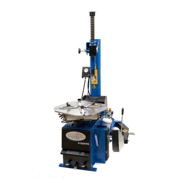 Станок шиномонтажный ROSSVIK V-524ITE, п/автомат, до 24", 380В с взрывной накачкой. Цвет синий RAL5005