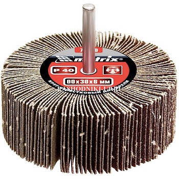 Щётка на дрель лепестковая (80x30x6мм; P60) 74142