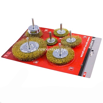 Набор щёток для дрели (6шт) MATRIX 74496