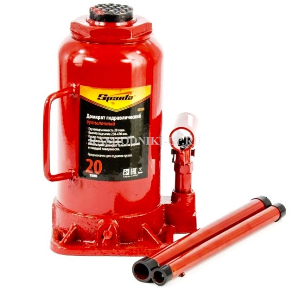 Домкрат бутылочный гидравлический 20т (215-405мм) Сибртех