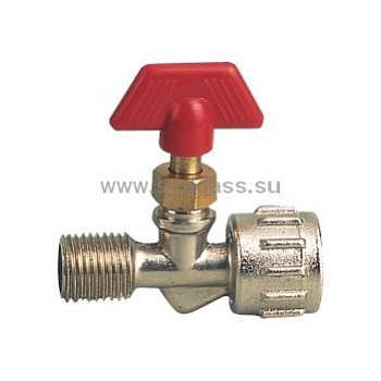 EC 80620 Вентиль шаровый 1/4" красный