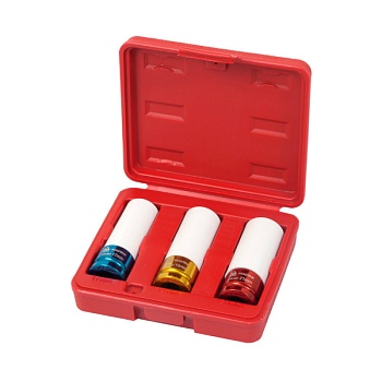 Головки тонкостенные в пластиковом кейсе (3пр) 17,19,21мм ST 100