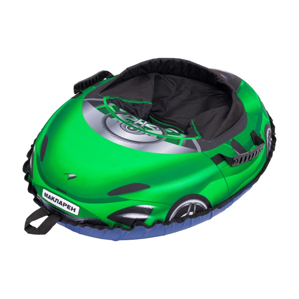 Тюбинг МАКЛАРЕН зеленый овал 95*80 см, с камерой R 15