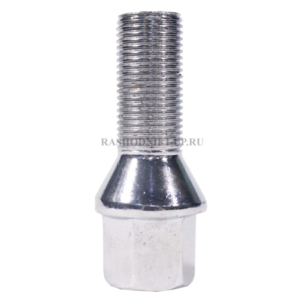 177110CR Болт М14х1,25х28 конус,ключ 17мм,хром (C17F28)