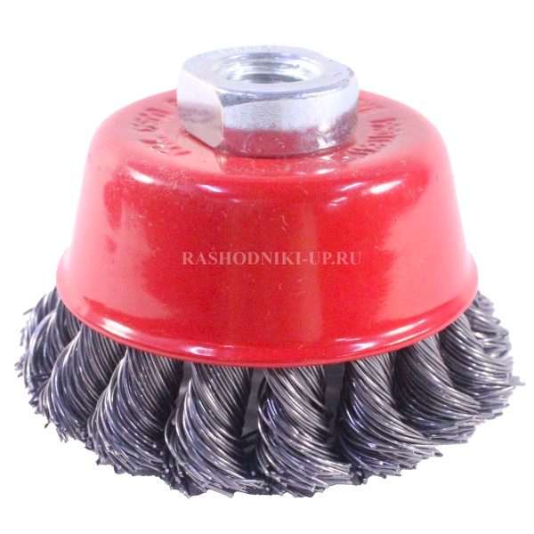 Щётка для УШМ (75мм) крученая проволока 0,5 мм MATRIX 74624