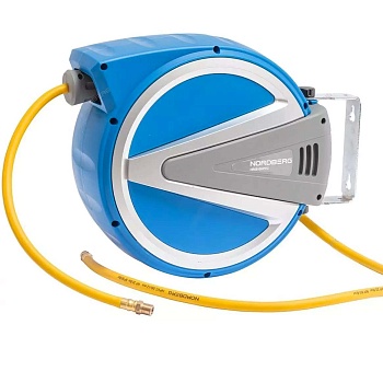 Шланг на самоскручивающейся катушке NORDBERG 15+1м (8-12мм) HR0815HPVC
