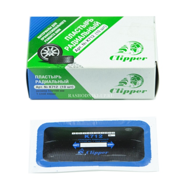 Пластырь К 712 (53*100мм) 10шт 1сл корда