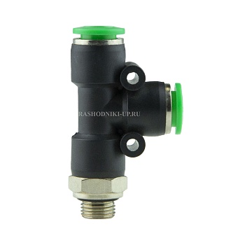 В 256/3 Цанговый L-тройник М 1/8" 8мм с уплотнением